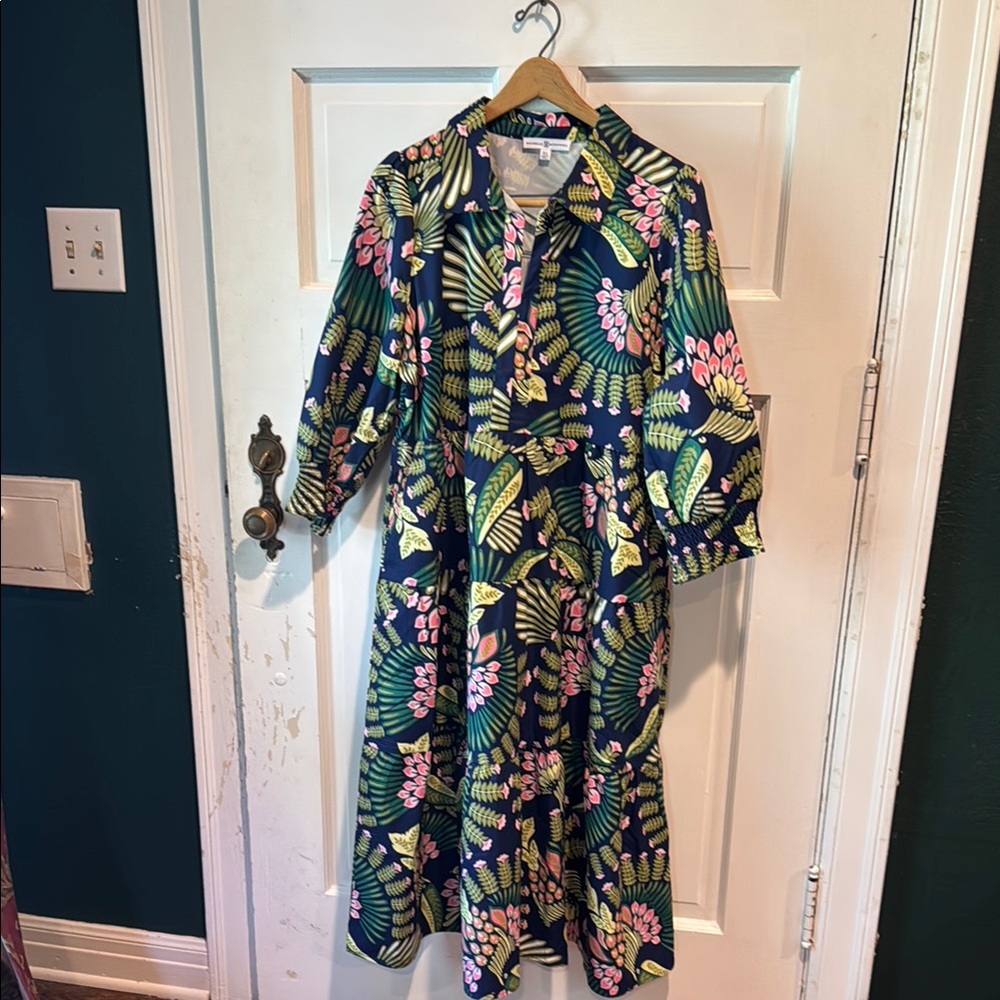 Floral Patterned Midi Dress